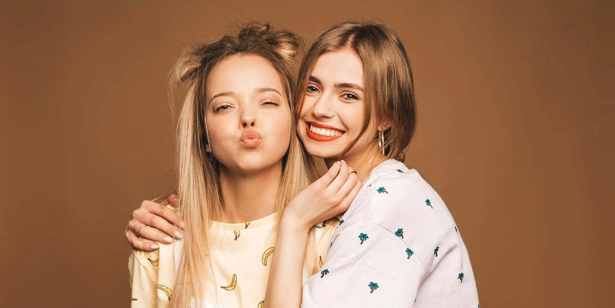 Two women posing for photo together