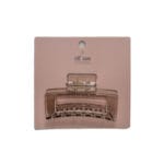 Jaw Clip - Neutral Rectangle - Brown