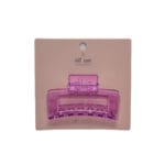Jaw Clip - Assorted Rectangle - Purple