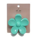 Jaw Clip - Flower (Mint)