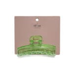 Jaw Clip - Long Rectangle Multi - Green