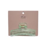 Jaw Clip - Long Rectangle Multi - Mint