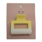 Jaw Clip - Square - Yellow