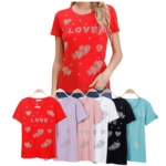 Love and Hearts Spring Fashion Tops.